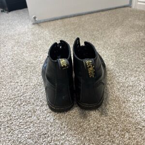 Dr. Martens Kids Boots in Black with Gold Accents